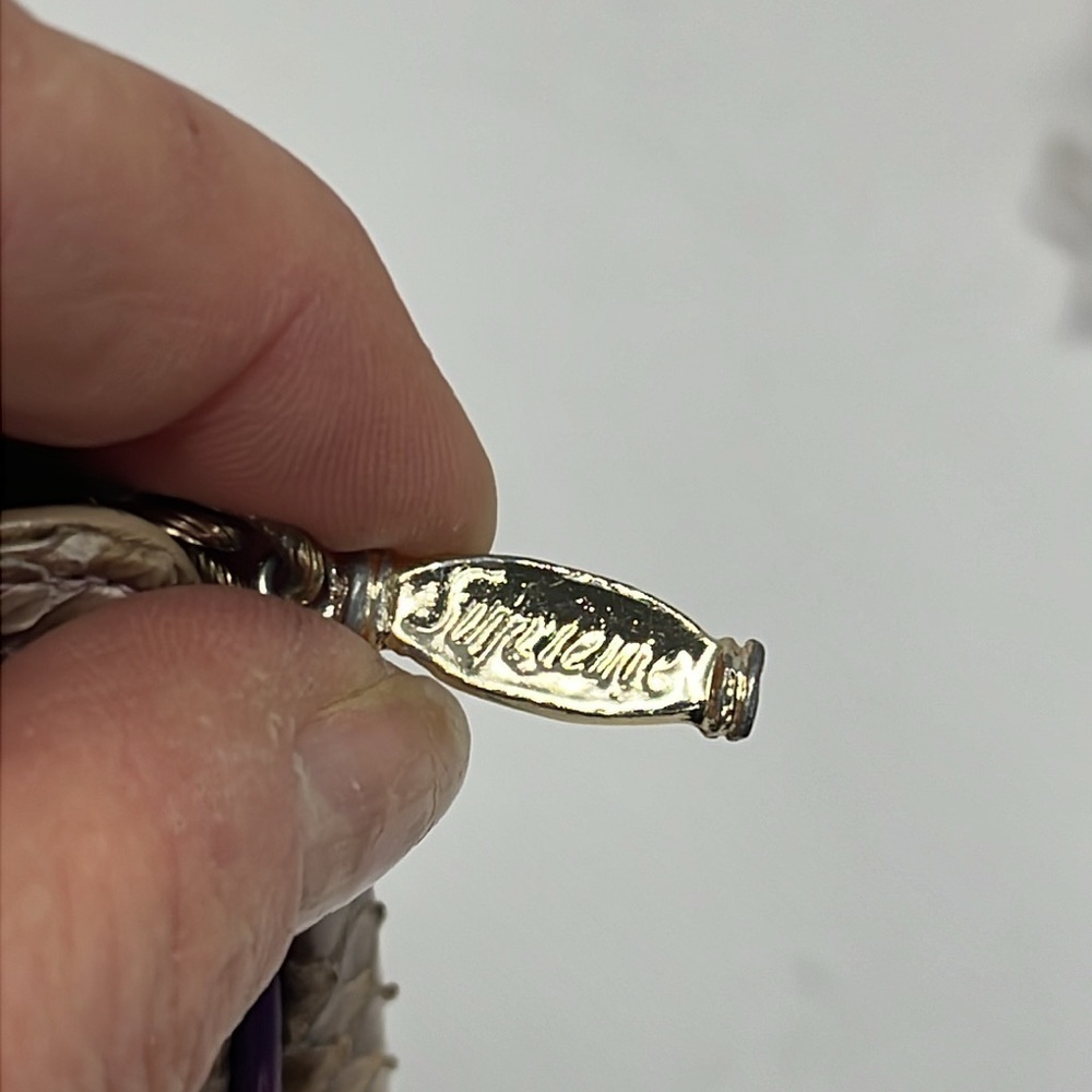 Supreme Python Snakeskin Multi Color Clutch Shoul… - image 8